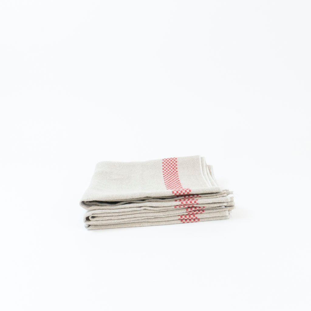 Lustucru Tea Towel | Linen/Red