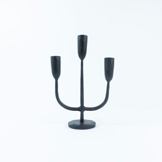 Dax 3 Candleholder | Black