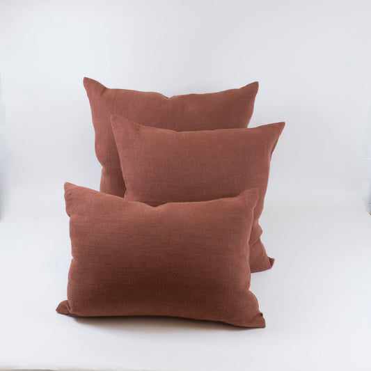 Linen Cushion  |  Marsala