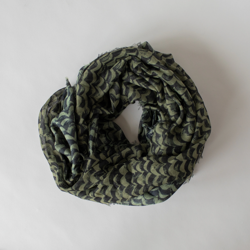 Maxi Scarf | Waves Khaki