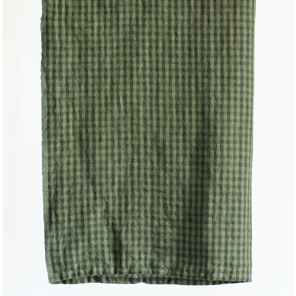 Linen Tea Towel | Sage Check