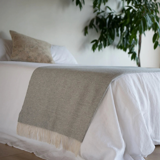 Cashmere/Merino Blanket | Mist